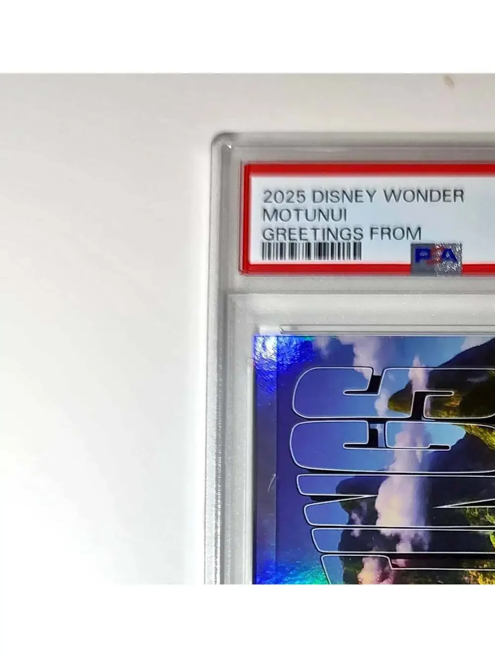 Motunui 2025 Topps Disney Wonder #GF-12 Greetings From Card Moana PSA 9